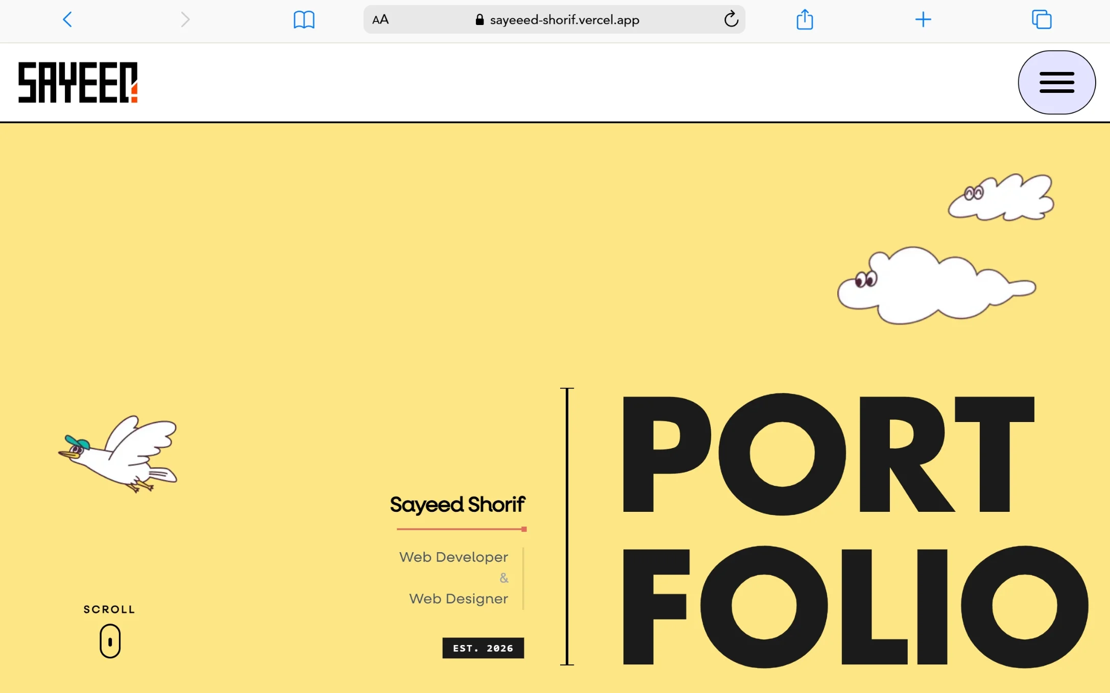 Animated Portfolio 2.0